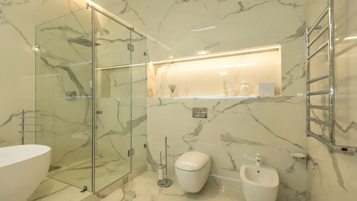 Calacatta Marble in Bathrooms